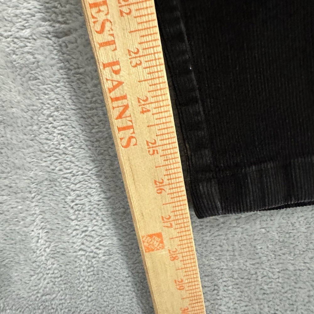 LL Bean Corduroy Pants Women's 18 x L27 Petite High Rise Favorite Fit Black - Picture 7 of 8